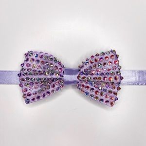 Lavender Men’s rhinestone bowtie perfect for homecoming formal prom